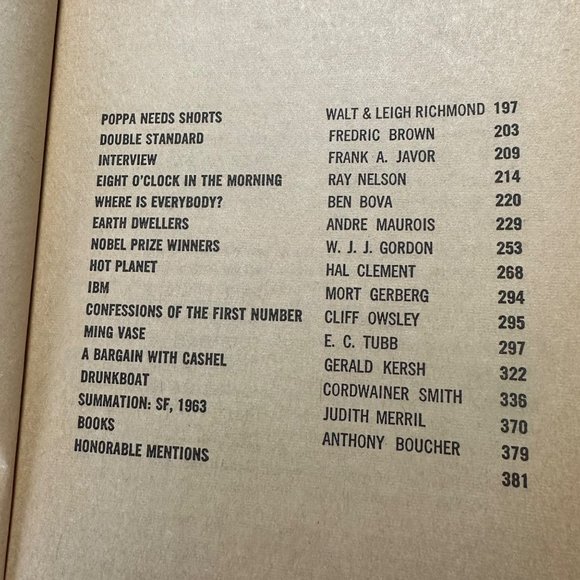 9th Annual Edition The Year’s Best S-F edited by Judith Merril VTG 1965 Dell - Picture 7 of 8